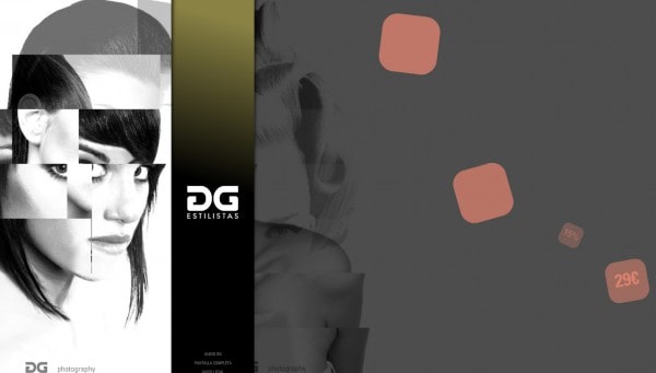 Design website customized for: DG Estilistas - neitmedia